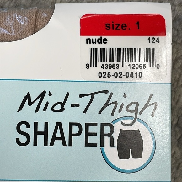 Spanx Assets Mid Thigh Shaper Shorts Slimming Compression Shapewear Nude Sz 1 - Picture 2 of 4